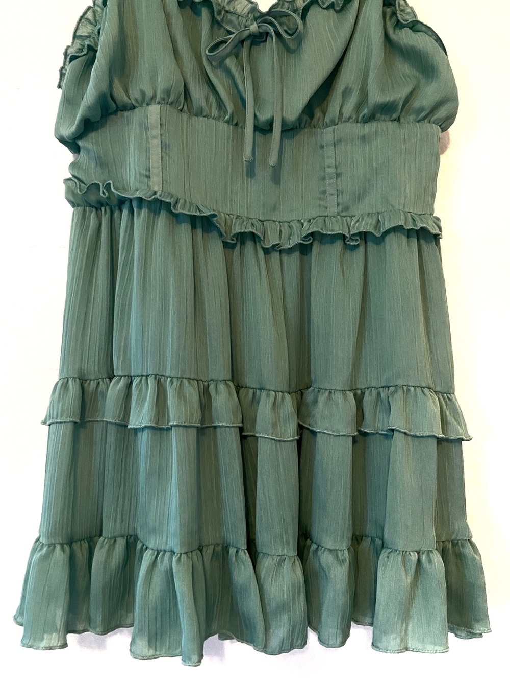 Wild Fable Mini Ruffle Dress Large - Picture 3 of 5